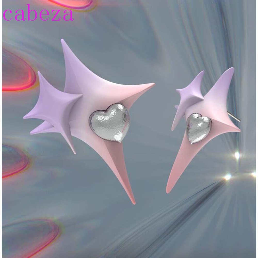 Bông Tai Màu Hồng Tím Gradient Phong Cách Hàn Quốc Thời Trang Cho Nữ