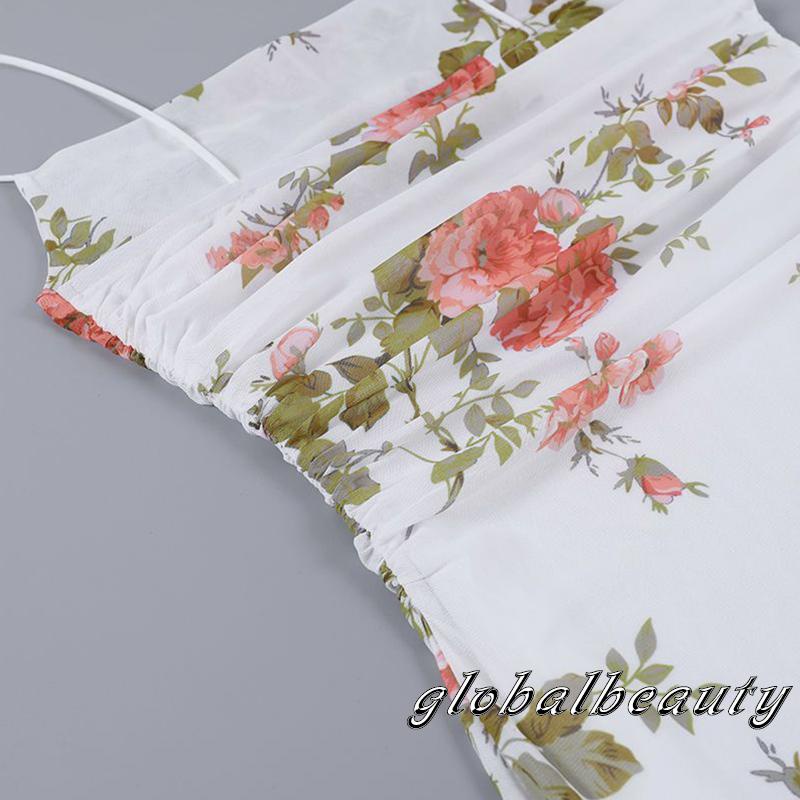 Đầm Body Không Tay Họa Tiết Hoa Thời Trang Mùa Hè Cho Nữ