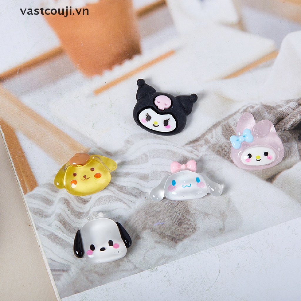 Set 10 Phụ Kiện Đồ Chơi Hình Động Vật Hoạt Hình Bằng Resin Dễ Thương Trang Trí Ốp Điện Thoại