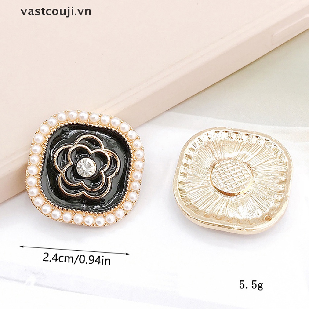 Vòng Đeo Tay Đính Hạt Ngọc Trai / Hoa Kim Loại Lấp Lánh Xinh Xắn Cho Bé Gái