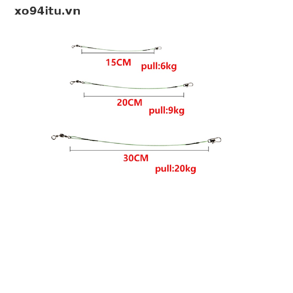 Set 10 Dây Câu Cá 15 / 20 / 30cm Chuyên Dụng