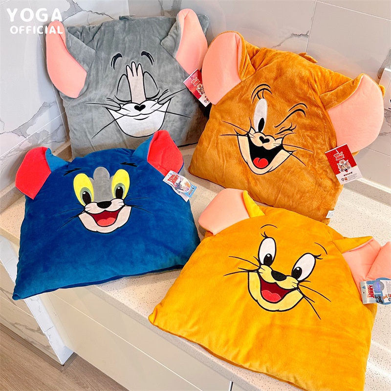 Gối Đệm Hình Tom Và Jerry SY2 Mềm Mại Trang Trí Ghế Sofa YS2