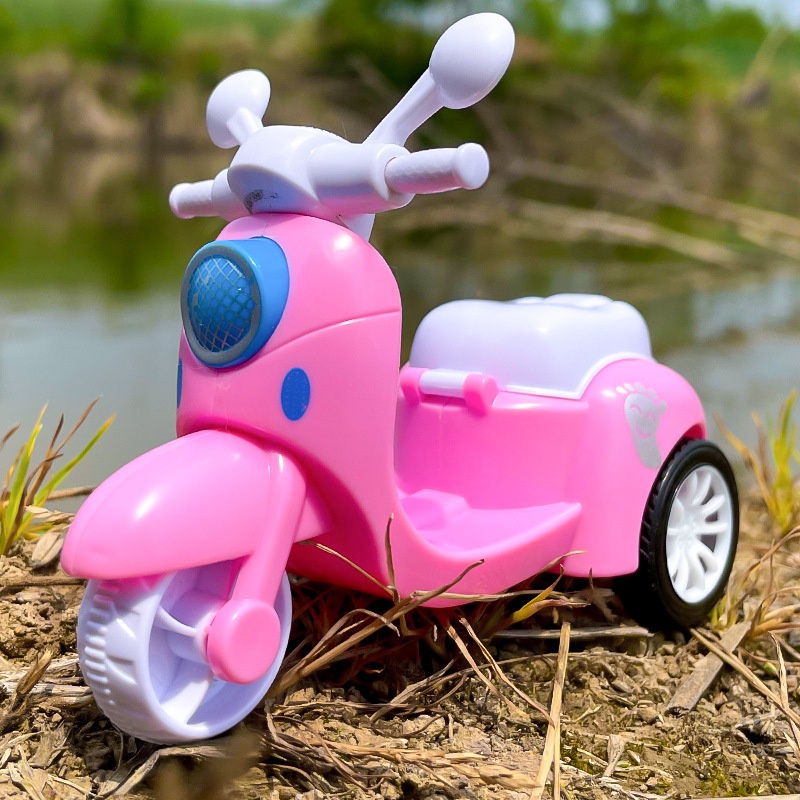 Mô Hình Xe Mô Tô Mini Thiết Kế Dễ Thương Cho Bé Gái