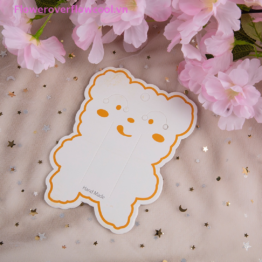 Set 50 Kẹp Tóc Hình Gấu Hoạt Hình DIY Dành Cho Trẻ Em