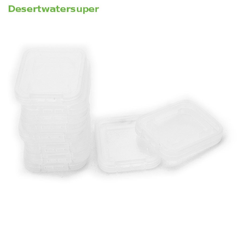 Set 10 Hộp Nhựa Trong Suốt Đựng Thẻ Nhớ SD SDHC Tiêu Chuẩn