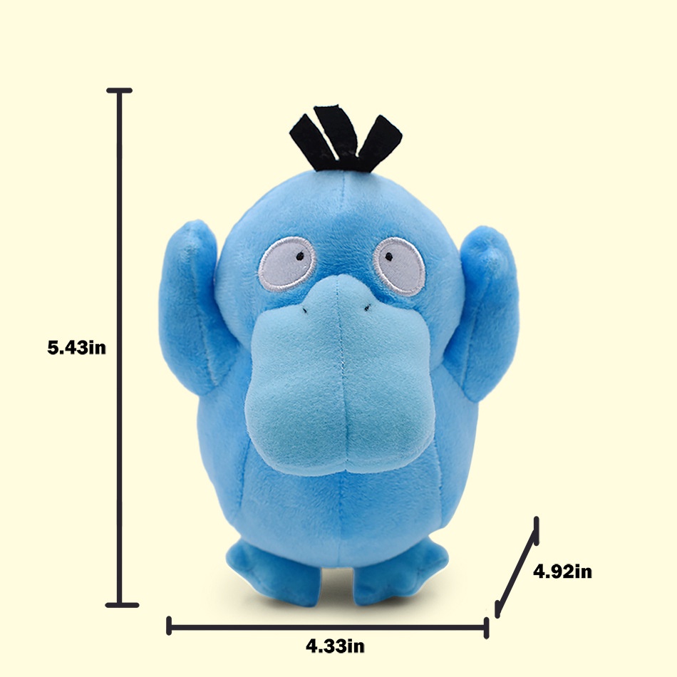 Thú Nhồi Bông Hình Vịt Vàng Pokemon 15cm Nhiều Màu Sắc Dễ Thương