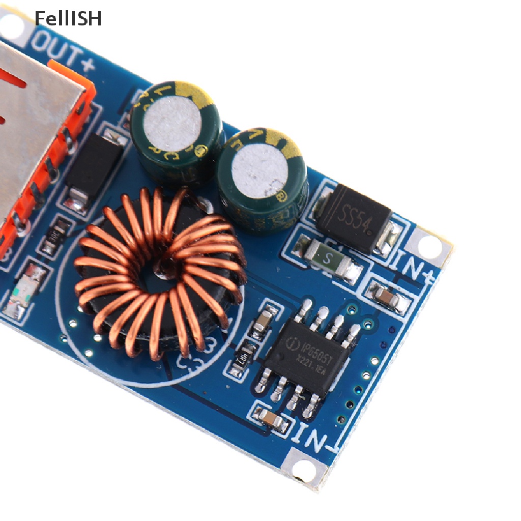 Mô Đun Hạ Áp USB DC 12V 24V Sang QC3.0 Sạc Nhanh Cho Điện Thoại Huawei Samsung 439br