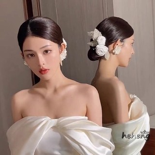Bộ 2 Kẹp Tóc Hoa Hồng Cho Cô Dâu