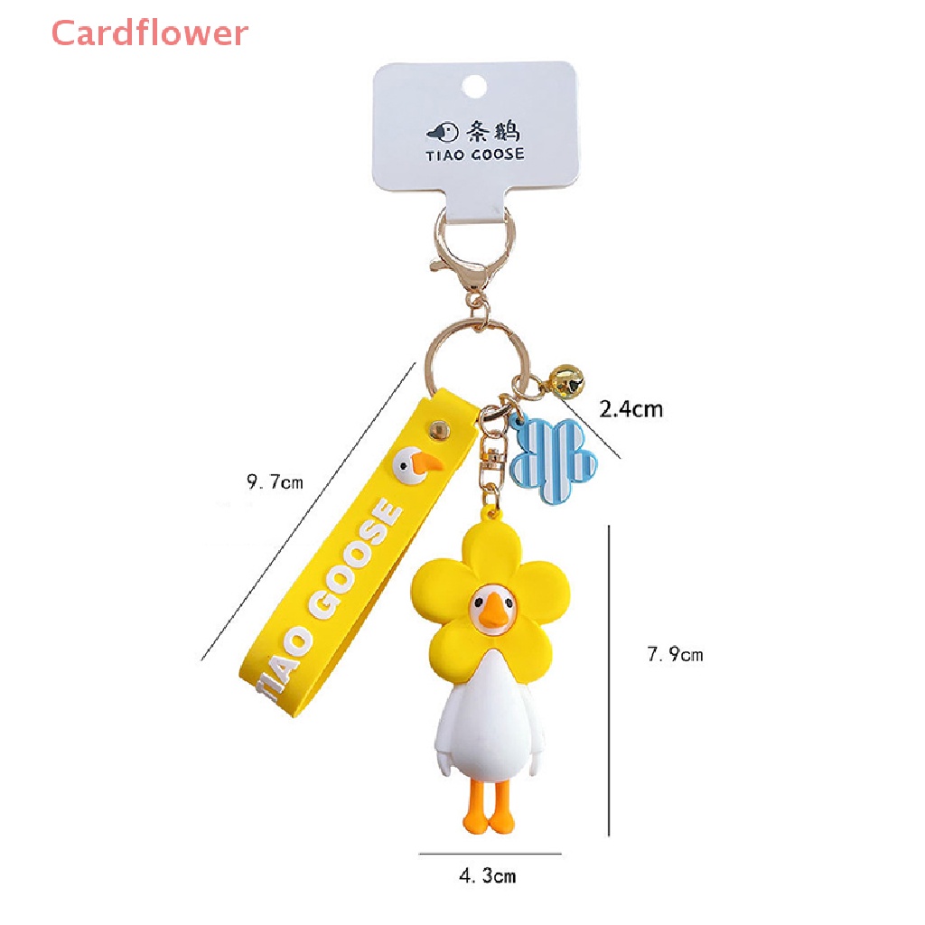 < Cardflower > Móc Khóa Hình Búp Bê Ngỗng Hoạt Hình Một Con Ngỗng Thời Trang Dành Cho Cặp Đôi