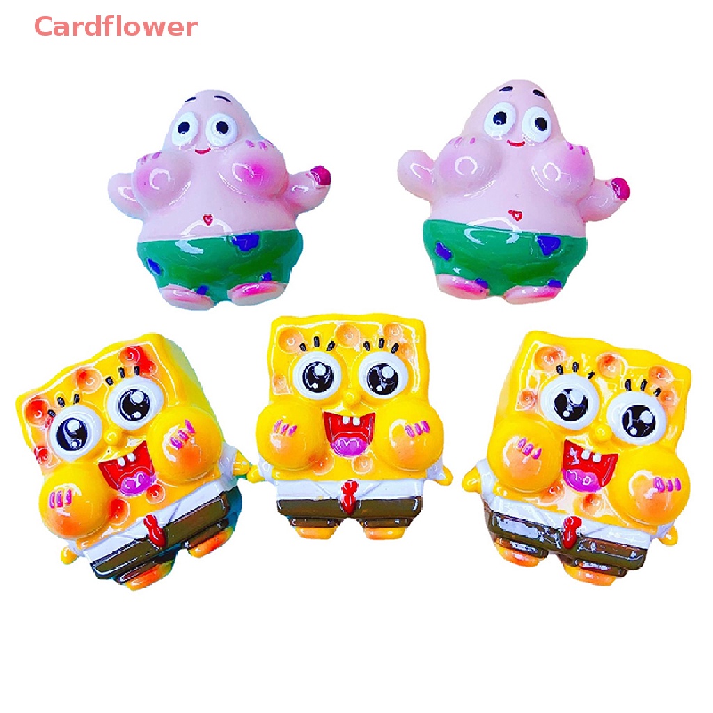 &lt; Cardflower &gt; Phụ Kiện Nam Châm Trang Trí Tủ Lạnh Hình Nhân Vật Hoạt Hình Mini Bằng Nhựa Resin