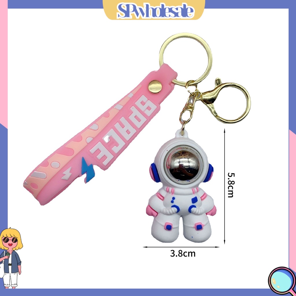 <SPwholesale> Móc Chìa Khóa Xe Hơi Họa Tiết Phi Hành Gia Hoạt Hình Bắt Mắt Đa Năng Quyến Rũ