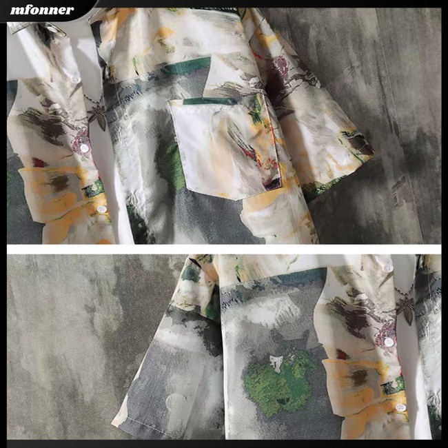 Áo Sơ Mi Tay Ngắn Dáng Rộng In Họa Tiết Hoa Phong Cách Hawaii Thời Trang Đi Biển Cho Nam Và Nữ