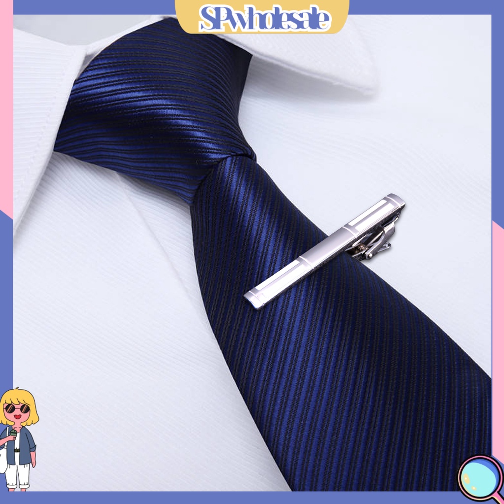 &lt;SPwholesale&gt; Kẹp Cà Vạt Họa Tiết Thời Trang Cho Nam