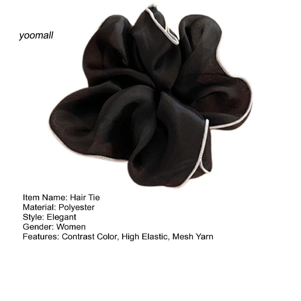 / Yo / Dây Buộc Tóc Đuôi Ngựa Bằng Lưới Ôm Sát Chống Rơi Cho Nữ