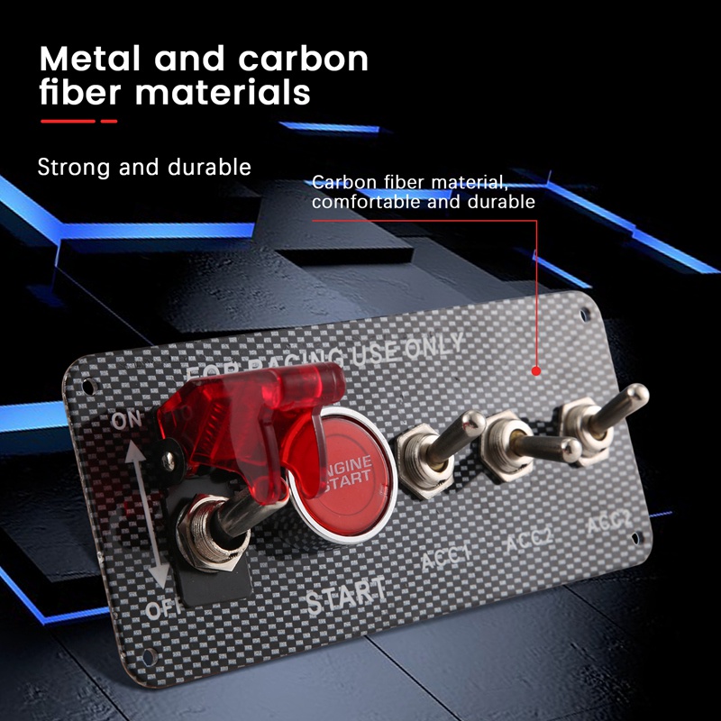 Công Tắc Khởi Động Xe Hơi 12V 3 Nút