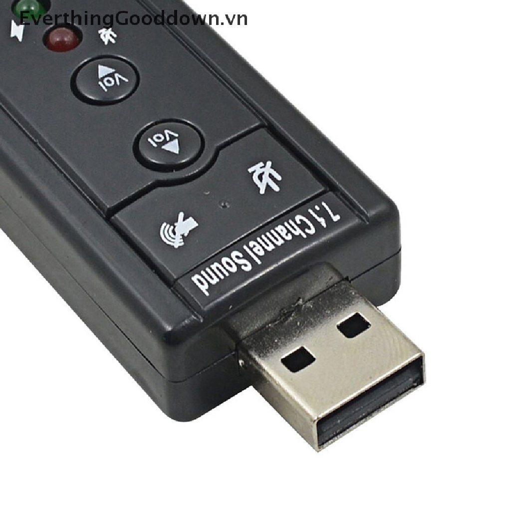 Thẻ Âm Thanh Nổi 3D USB 7.1 Jack 3.5mm Chuyên Dụng Cho Laptop