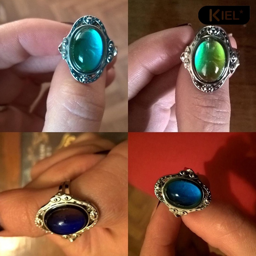 Thiết Bị Dò Tìm Kiếm Đa Năng❀Nhẫn Unisex Thay Đổi Màu Sắc Theo Tâm Trạng Cổ Điển Có Thể Điều Chỉnh Nhiệt Độ