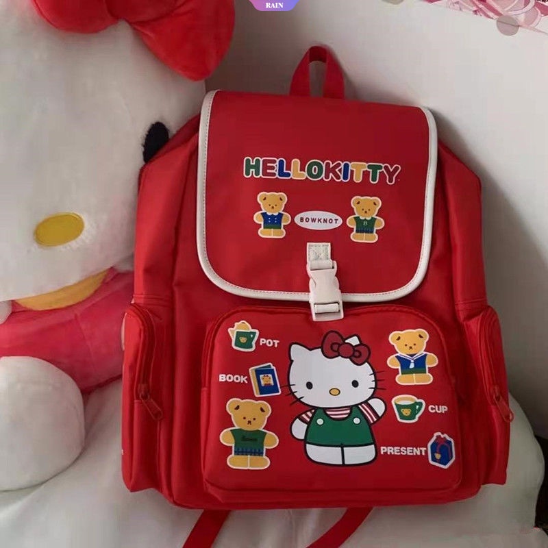 Balo Đi Học Họa Tiết Sanrio Hello Kitty Phong Cách Nhật Bản Dễ Thương Cho Nữ Y2k