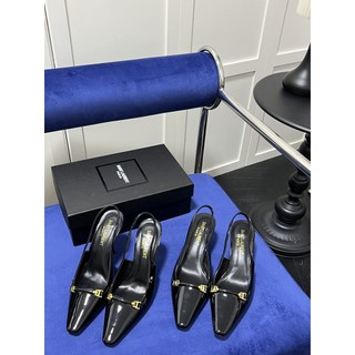 SL da láng giày cao gót xăng đan mũi nhọn giày nữ giày thường thời trang chiều cao gót 7cm 9cm giày nữ