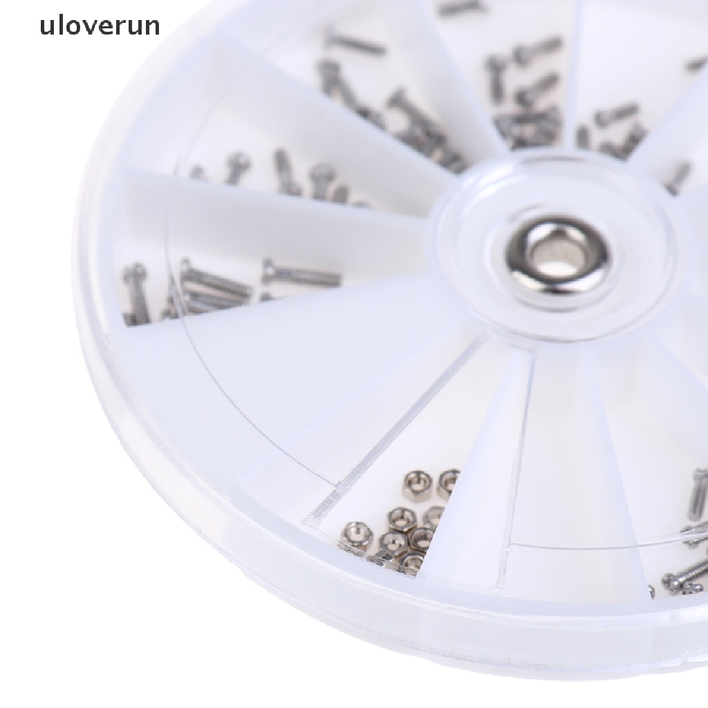 Hộp 120 Ốc Vít Nhỏ Bằng Thép Không Gỉ Dùng Để Sửa Kính Mắt