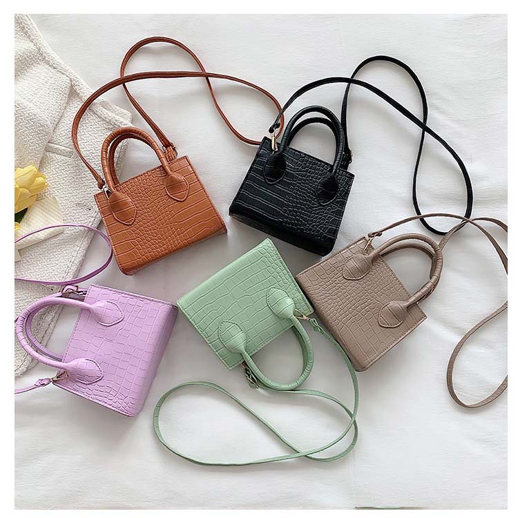 Túi Xách JASMIN NOIR Da PU Vân Da Cá Sấu Thời Trang Cho Nữ