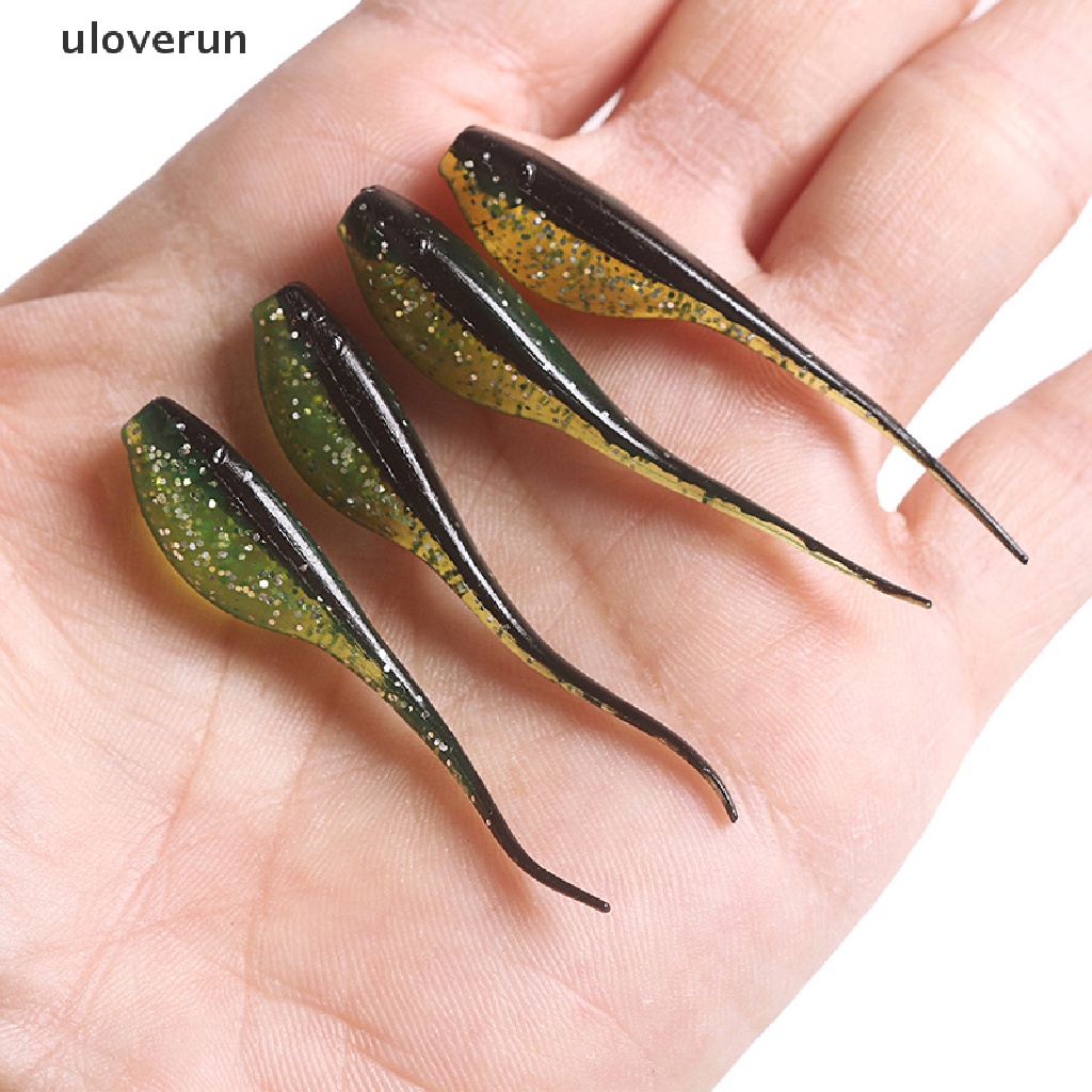 Set 10 Mồi Câu Cá Mini Mềm Mại 0.75g 5cm Tiện Dụng