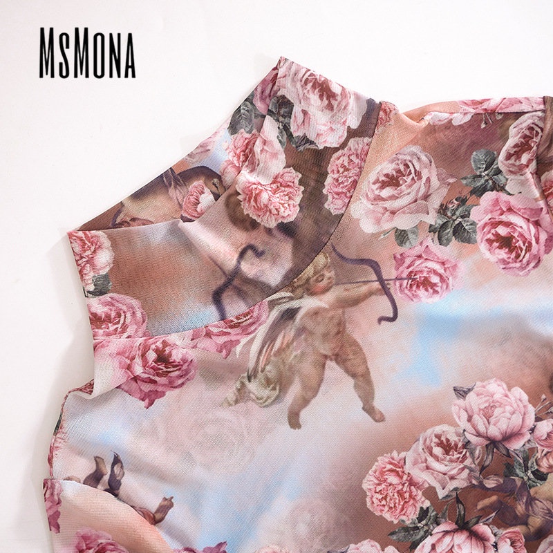 Đầm Tay Dài Cổ Lọ Phối Lưới Xuyên Thấu Quyến Rũ Thời Trang 2023 Cho Nữ