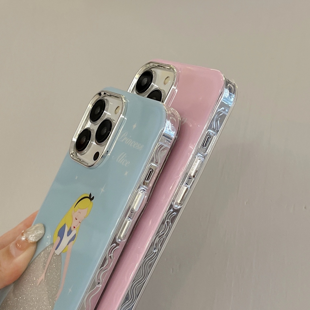 Ốp Điện Thoại Tpu Dẻo Trong Suốt Họa Tiết Hoạt Hình Công Chúa Dễ Thương Cho iphone 12 14 13 11 Pro Max