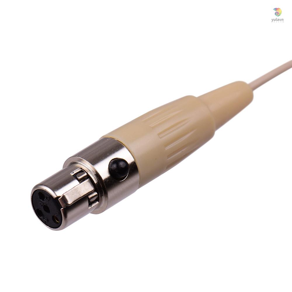 Micro Mini Gắn Đầu Tai Nghe Không Dây Trọng Lượng Nhẹ 4-pin XLR