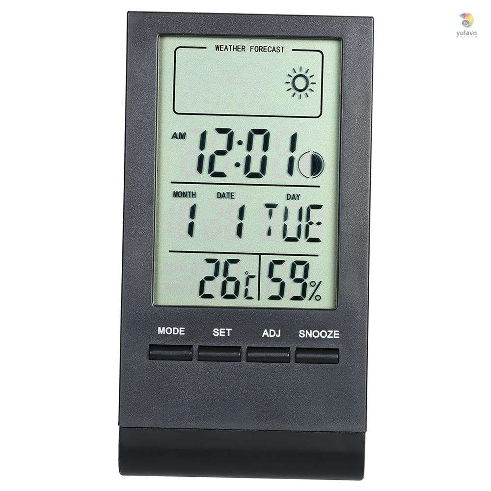 Nhiệt Kế Kỹ Thuật Số Mini Trong Nhà Tiện Dụng °C/°F Đồng Hồ Đo Nhiệt Độ / Độ Ẩm / Nhiệt Độ Màn Hình Hiển Thị Max Min Chuyên Dụng