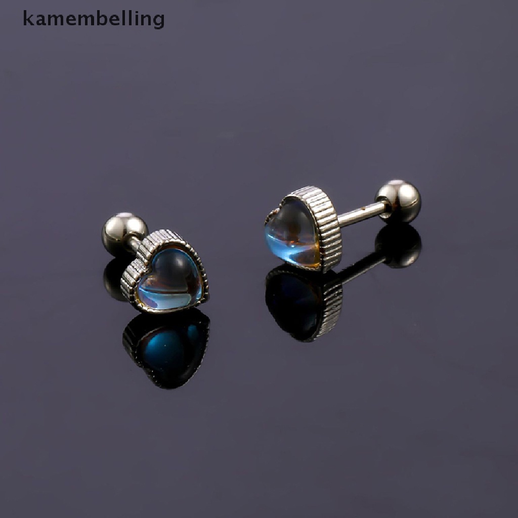 1 Đôi Khuyên Tai Hình Trái Tim Thời Trang Cho Nữ