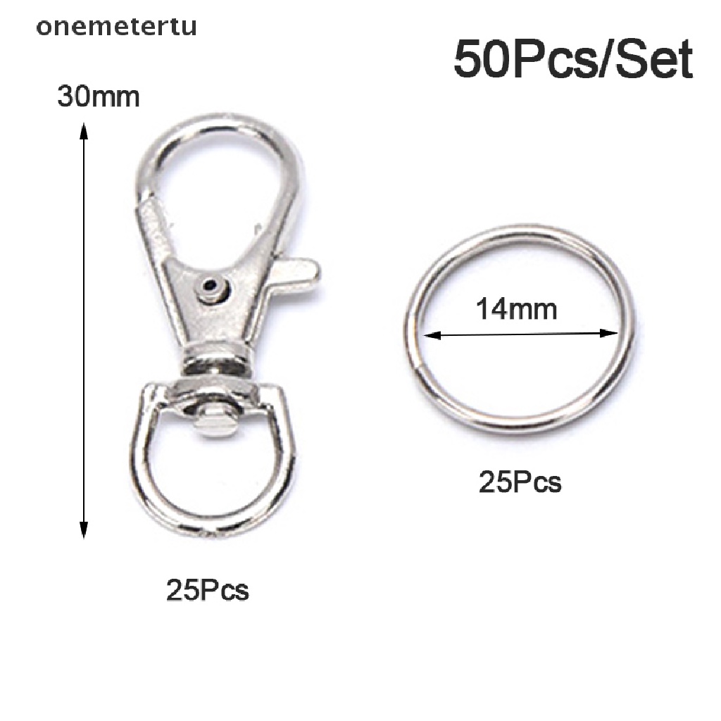 Set 50 Kẹp Tôm Hùm Bằng Kim Loại Dùng Làm Trang Sức DIY