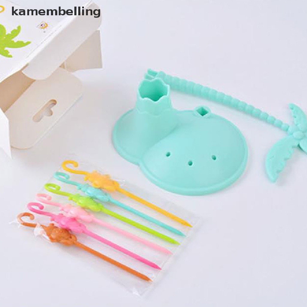 Bộ Nĩa Ăn Trái Cây Hình Động Vật Hoạt Hình Mini Cho Trẻ Em