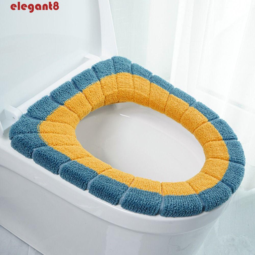 Vỏ Bọc Bệ Ngồi Toilet Chất Liệu Dệt Kim Dày Dặn Mềm Mại Co Giãn Tiện
