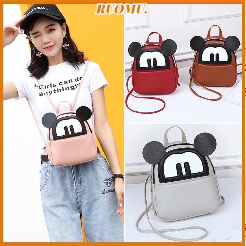 Balo Da PU Mini In Hình Chuột Mickey Dễ Thương