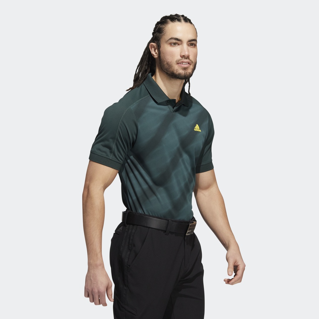 Adidas Đánh gôn Áo Polo Họa Tiết Statement Nam màu xanh lá HF9040