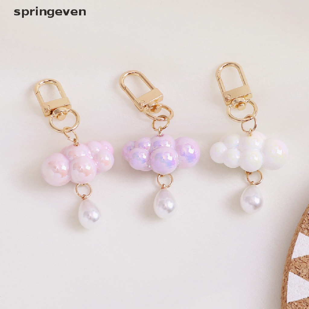 Móc Chìa Khóa Hình Đám Mây Nhiều Màu Sắc Bằng Acrylic