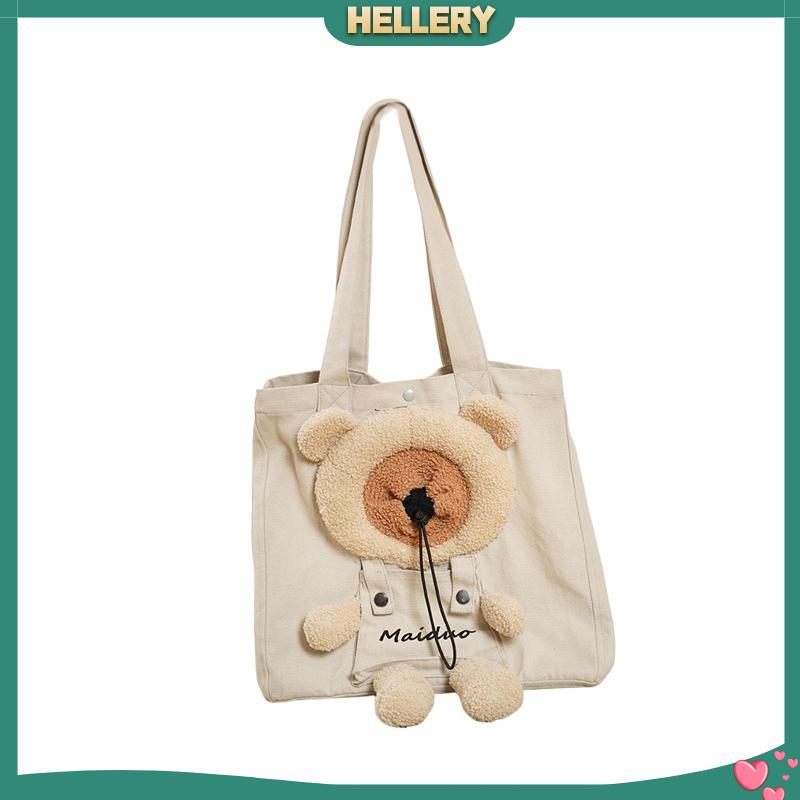 [HelleryVN] Túi Xách Du Lịch Đeo Vai Hình Gấu / Mèo Dễ Thương