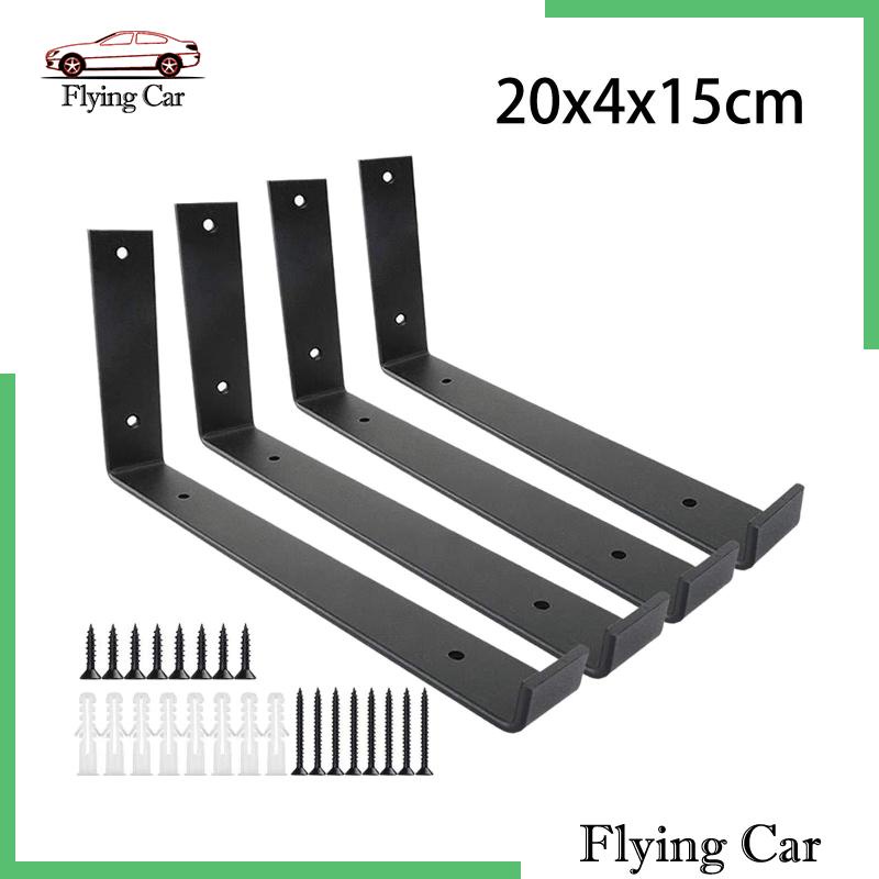 Set 4 Khung Gắn Kệ Góc Tường DIY Trong Nhà / Văn Phòng Lzdjfmy2