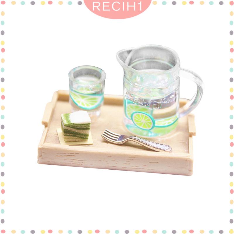 Set 5 Món Đồ Chơi Thức Ăn / Nước Uống Trang Trí Nhà Búp Bê Tỉ Lệ 1 / 12