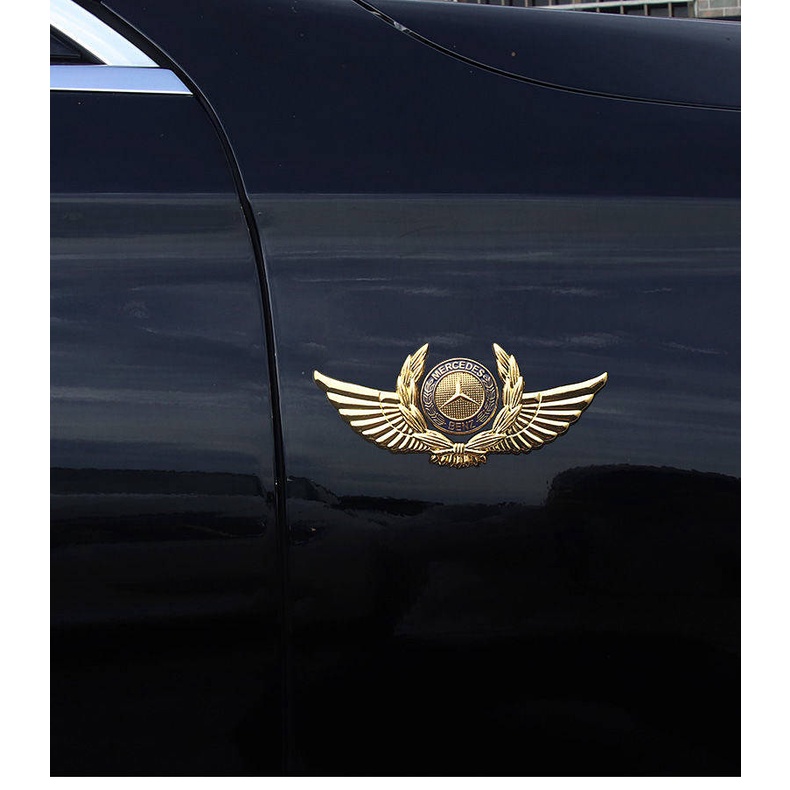 Miếng dán logo hình cánh 3D bằng kim loại trang trí thân xe ô tô MG ZS MG5 MG6 Mg7 TFo3