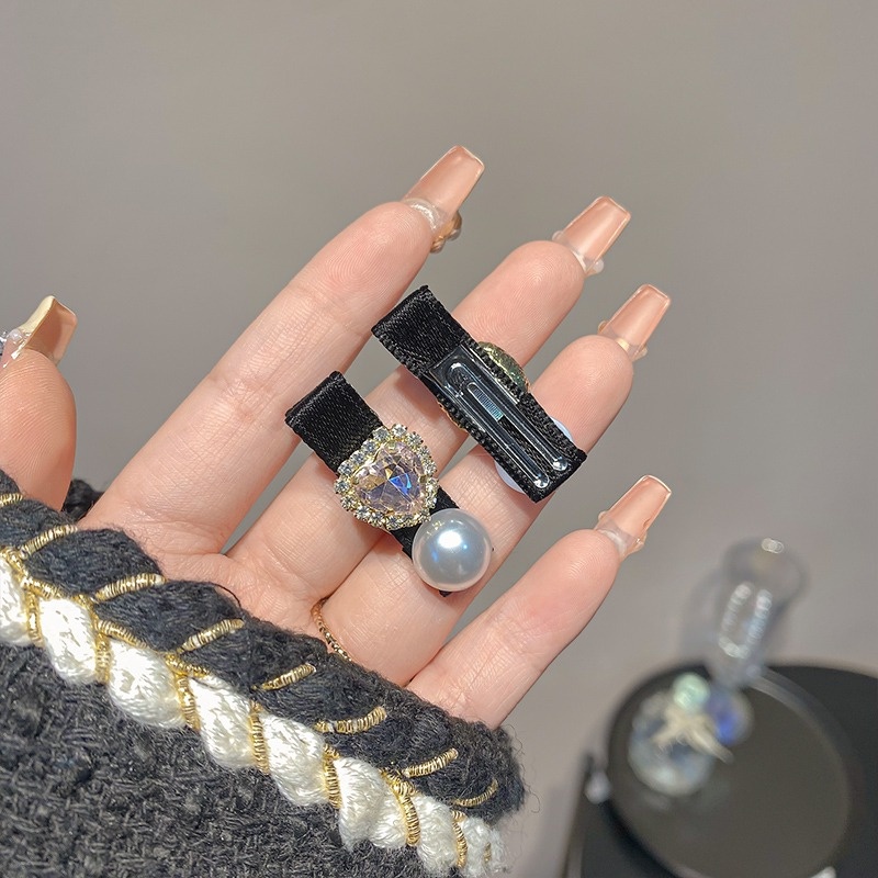 Kẹp TóC 2 KiểU ĐíNh HạT NgọC Trai Giả ThờI Trang Cho Nữ