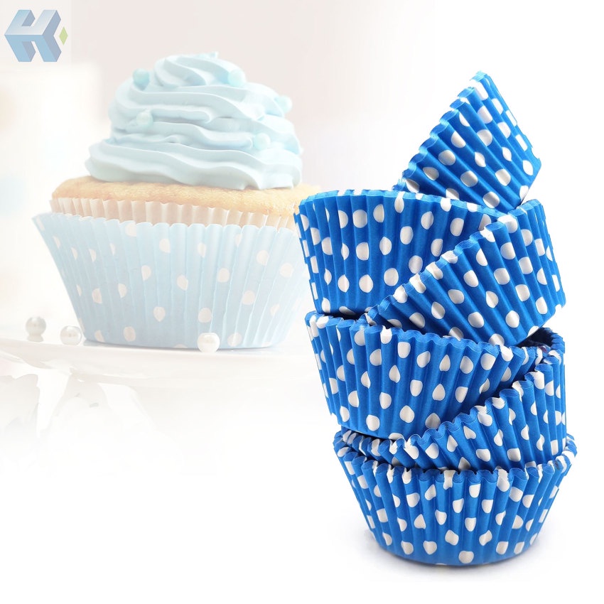 Bộ 200 Cốc Giấy Mini Làm Bánh Muffin Không Mùi An Toàn Thực Phẩm Chống Mỡ
