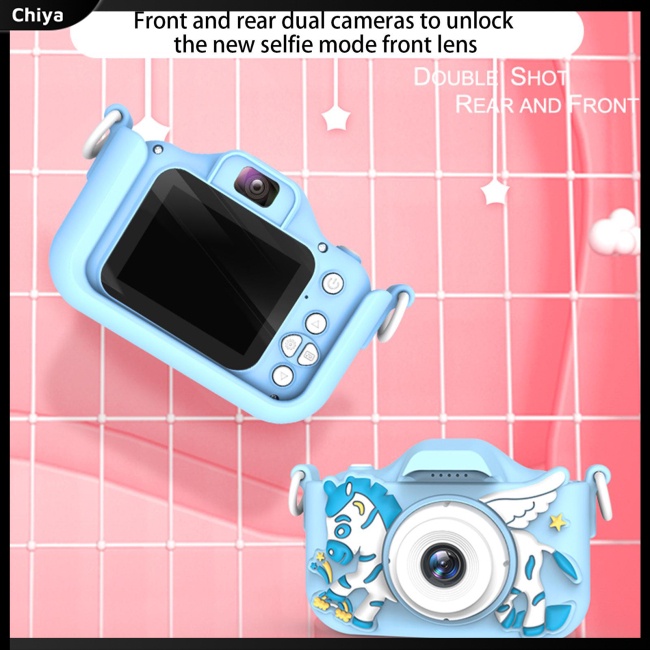 Máy Ảnh Kỹ Thuật Số Hd 2.0 Mini Họa Tiết Hoạt Hình Dễ Thương Dùng Làm Quà Tặng Sinh Nhật Cho Bé