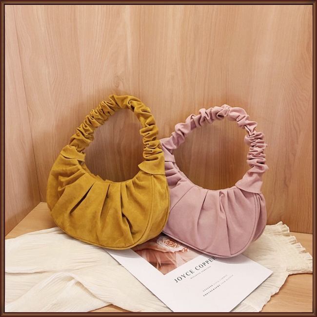 Túi Xách Da Xếp Ly Hình Đám Mây Thời Trang Cho Nữ