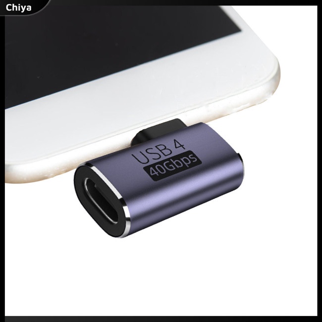 Đầu Nối Chuyển Đổi Type-C 4.0 Male Sang C Female 40gbps Pd100w Cho Thunderbolt 4 Notebook