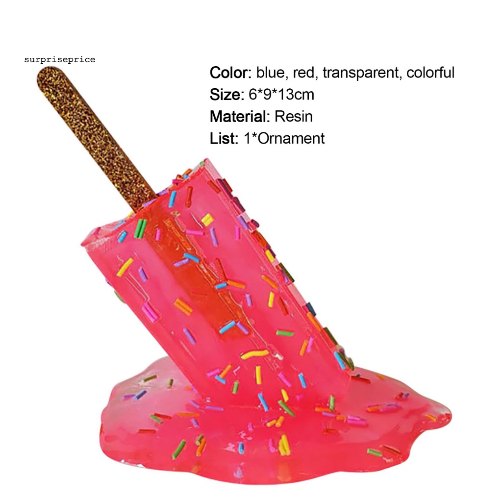 Đồ trang trí Que Kem Nhân Tạo Bằng Nhựa Resin Trang Trí Bàn DIY