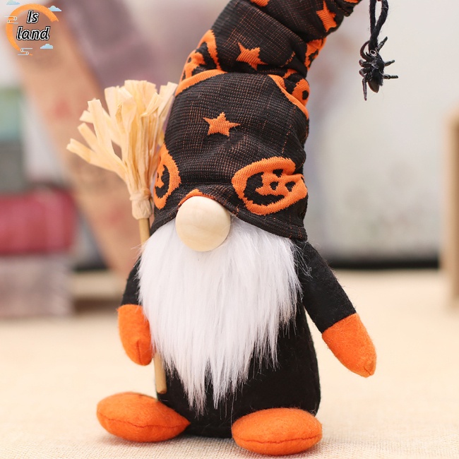 [IS] Búp Bê Vệ Sinh Chổi Quét Trang Trí Halloween Không Mặt Cho Bữa Tiệc