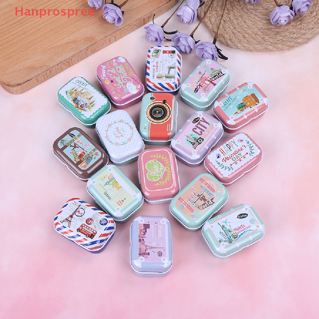 Hanprospree > Hộp Đựng Trang Sức / Tiền Xu Mini Hình Chữ Nhật Nhỏ Gọn Ngẫu Nhiên Tốt