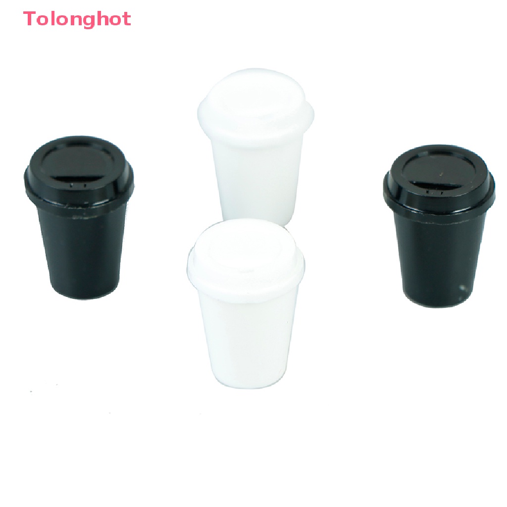 Set 2 Ly Cà Phê Rỗng Mini Tỉ Lệ 1: 12 Trang Trí Nhà Búp Bê